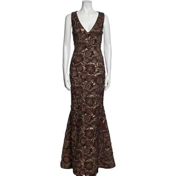 liv foster reese beaded floral embroidered maxi dress Alice + Olivia Ebony Cold Shoulder Red Dress Size 10 – Finds For You